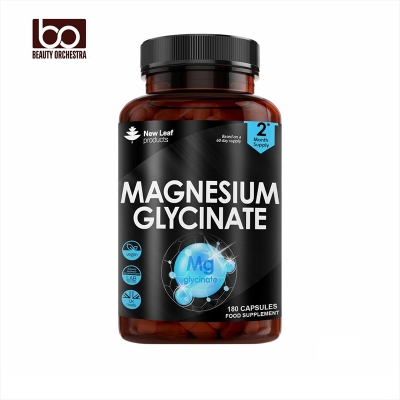 Picture of New Leaf Magnesium Glycinate Supplements - Pure Active Ingredient - 180 Capsules
