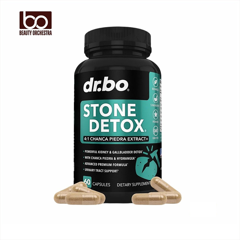 Picture of Dr Bo Stone Breaker Chanca Piedra Capsules - Stone Detox for Kidney Cleanse Detox, Gallbladder Formula with Hydrangea Root - Natural Gallstones Kidney Stones Dissolver Gallbladder Flush Pills - 60 Capsules