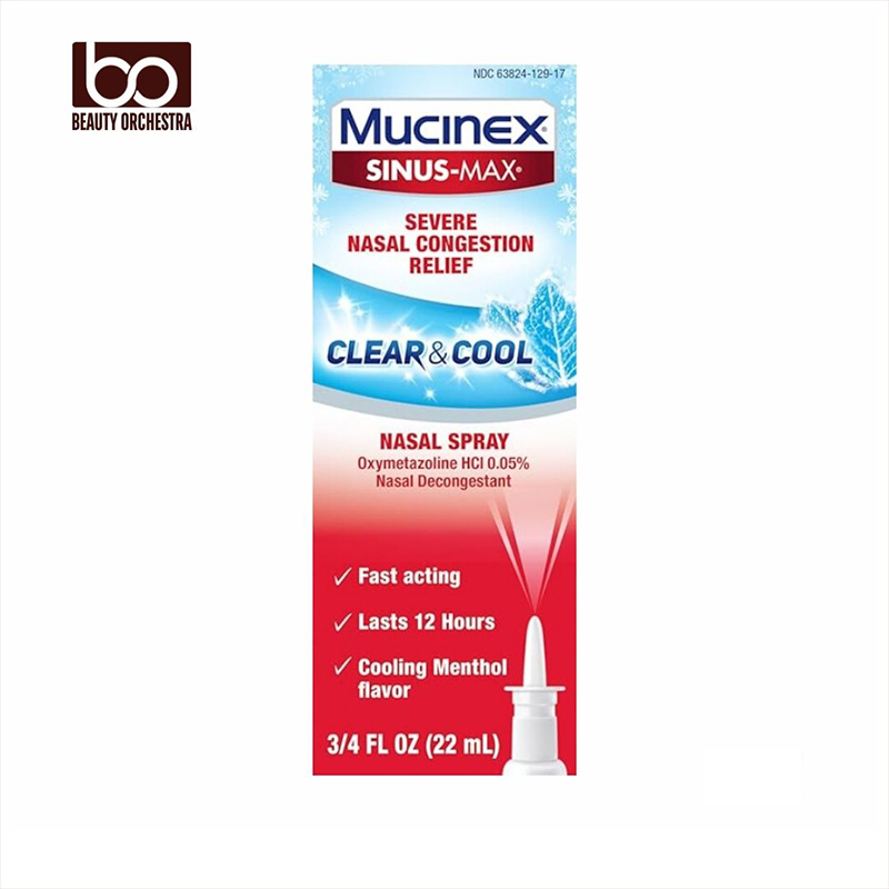 Picture of Mucinex Mucinex Severe Nasal Congestion Relief Clear & Cool Nasal Spray, Cooling Menthol Flavor - 22 ml