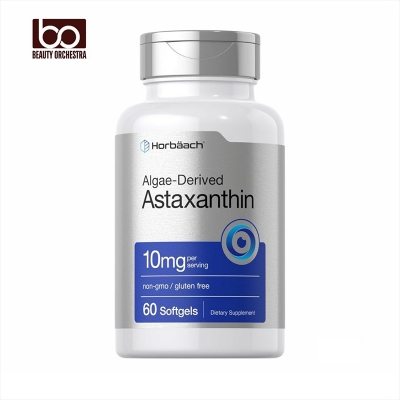 Picture of Horbaach Astaxanthin 10mg | 60 Softgels | Algae Derived Formula | Non-GMO Gluten Free Supplement