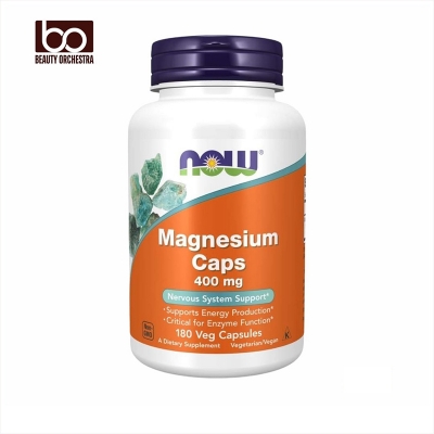 Picture of NOW Magnesium Caps 400mg 180 Veg Capsules