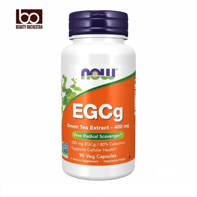 Picture of NOW Foods Supplements EGCg Green Tea Extract 400 mg Free Radical Scavenger 90 Veg Capsules