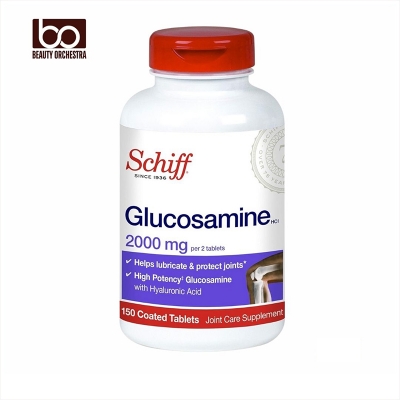 Picture of Schiff Glucosamine 2000mg (per serving) + Hyaluronic Acid Tablets (150 count in a bottle) Joint Care Supplement That Helps Support Joint Mobility & Flexibility Supports The Structure Of Cartilage