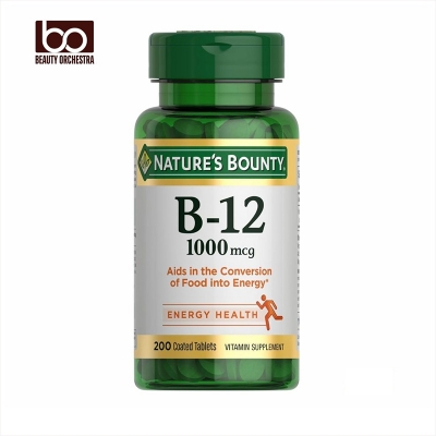 Picture of Nature's Bounty Vitamin B12 Supports Energy Metabolism Tablets 1000mcg 200 Coated Tablets