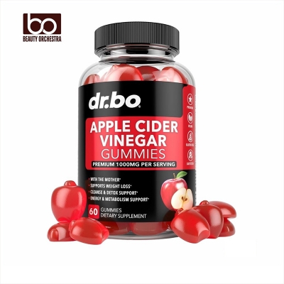 Picture of Dr Bo Apple Cider Vinegar Gummies - Natural Support for Advanced Weight Loss Detox Cleansing Digestion Plus Gut Health - ACV Gummies Supplements with 1000MG Apple Cider Vinegar Gummy with The Mother