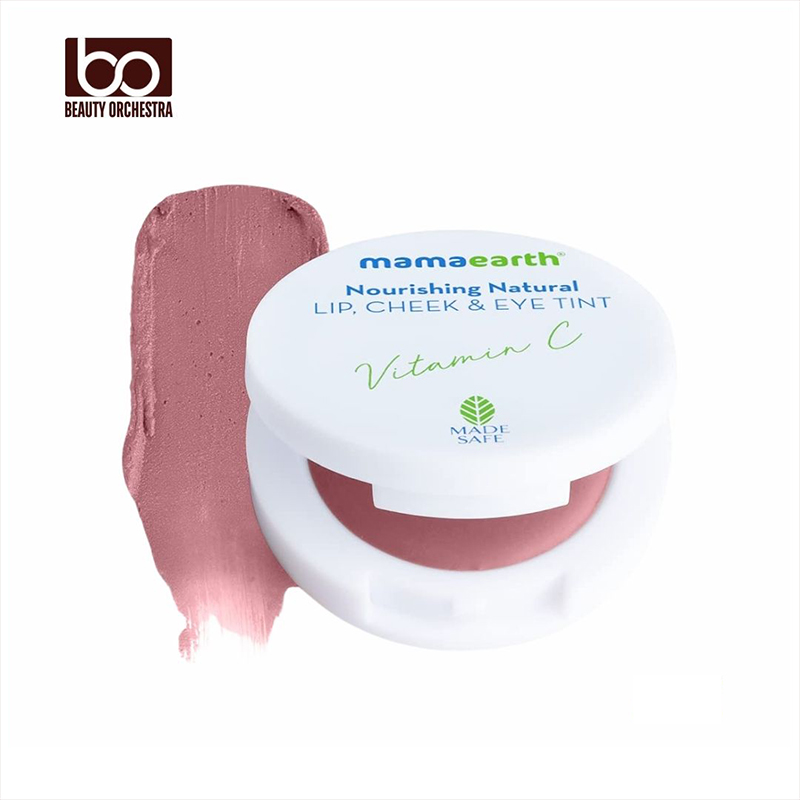 Picture of Mamaearth Nourishing Natural Lip Cheek & Eye Tint (02 - Coco Nude Shade) | Long Lasting Creamy Matte Finish | Multi Use Tint for All Skin Tones | with Vitamin C & Cocoa | 0.14 Oz/4g