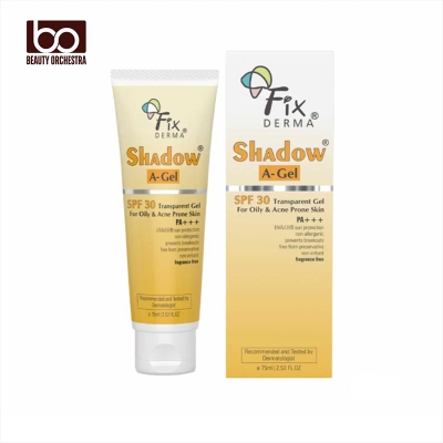 Picture of Fixderma Sunscreen - SPF 30 PA+++ Shadow A-Gel SPF 30 Sunscreen for Acne Prone Skin, Non-Greasy Sunscreen Gel - 75 g