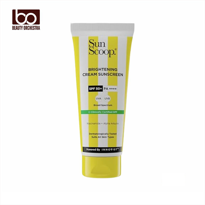 Picture of SunScoop Brightening Daily Sunscreen SPF 50 With Niacinamide + Alpha Arbutin for Radiant Skin - 45g