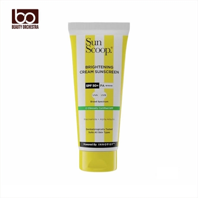 Picture of SunScoop Brightening Daily Sunscreen SPF 50 With Niacinamide + Alpha Arbutin for Radiant Skin - 45g