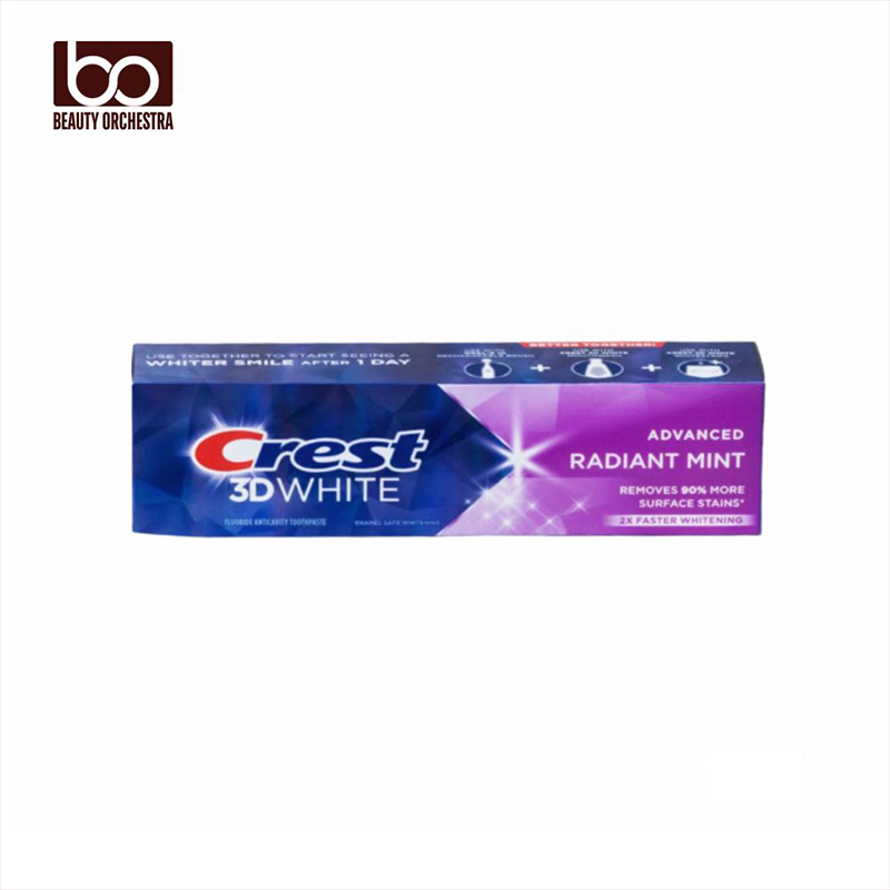 Picture of Crest 3D White Advanced Luminous Mint Teeth Whitening Toothpaste Crest Toothpaste 3.7 oz 104g (USA)