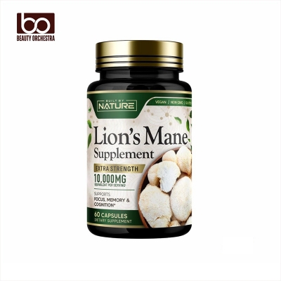 Picture of Built by Nature Lions Mane 10,000mg Extra Strength - 60 Capsules