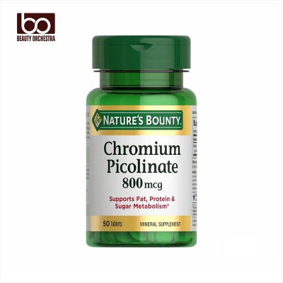 Picture of Nature's Bounty Chromium Picolinate 800 mcg 50 Tablets