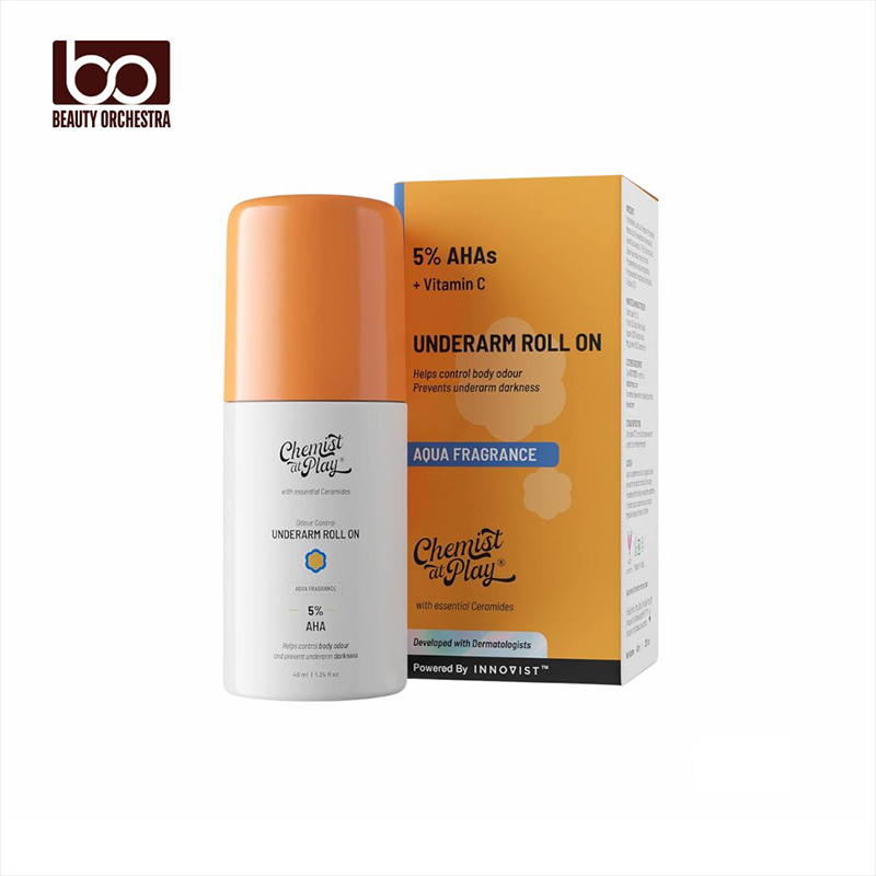 Picture of Chemist at Play UnderArm Roll-On with 5% Lactic Acid 1% Mandelic Acid Long Lasting Aqua Fragrance - 40 ml