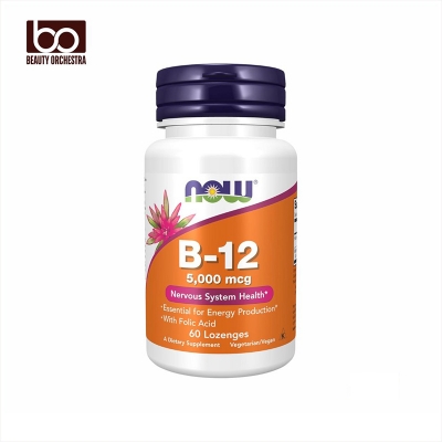 Picture of NOW Vitamin B-12 5,000 mcg Nervous System Health 60 Lozenges
