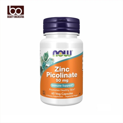 Picture of NOW Zinc Picolinate 50 mg Immune Support 60 Veg Capsules