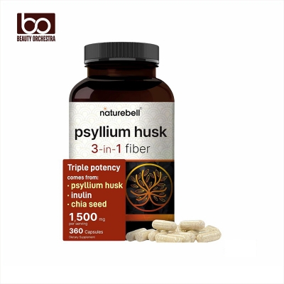 Picture of NatureBell Psyllium Husk 1500mg Per Serving 360 Capsules