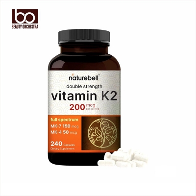 Picture of NatureBell Vitamin K2 Supplement with  Full Spectrum MK-7 & MK-4 200 mcg 240 Capsules