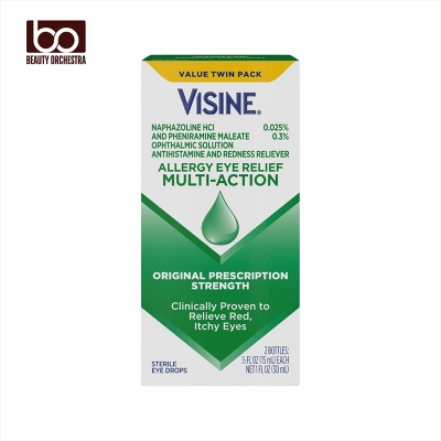Picture of Visine Allergy Eye Relief Multi-Action & Eye Drop Treatment for Red Itchy Allergy Eyes 0.5 fl. oz 2 Pack - 30 ml