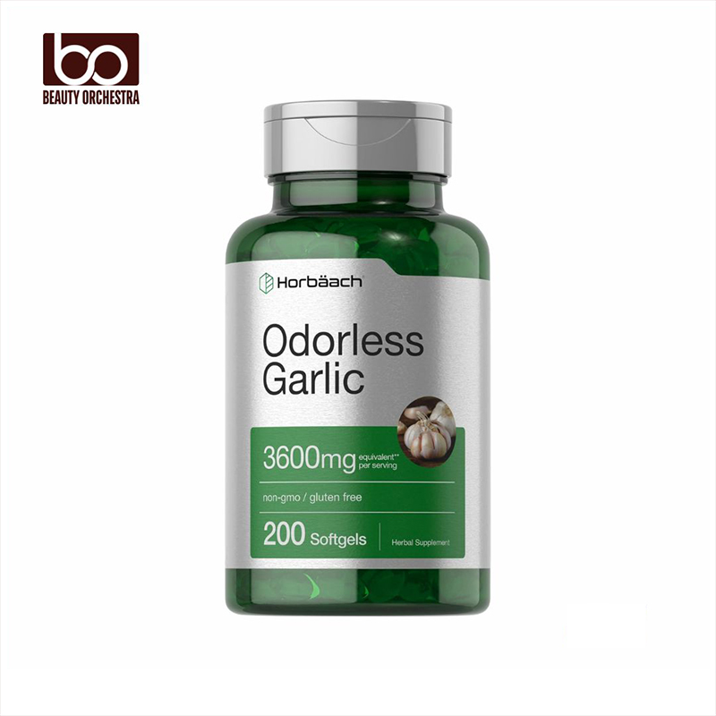 Picture of Horbaach Odorless Garlic 3600 mg  200 Softgels