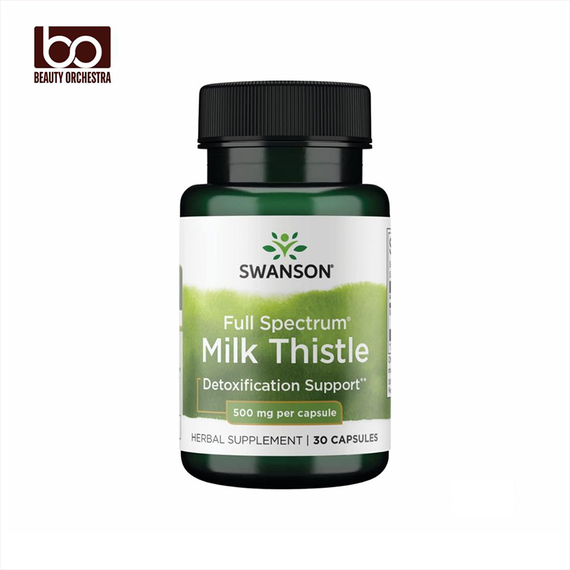 Picture of Swanson Full Spectrum Milk Thistle 500 Mg 30 Capsules