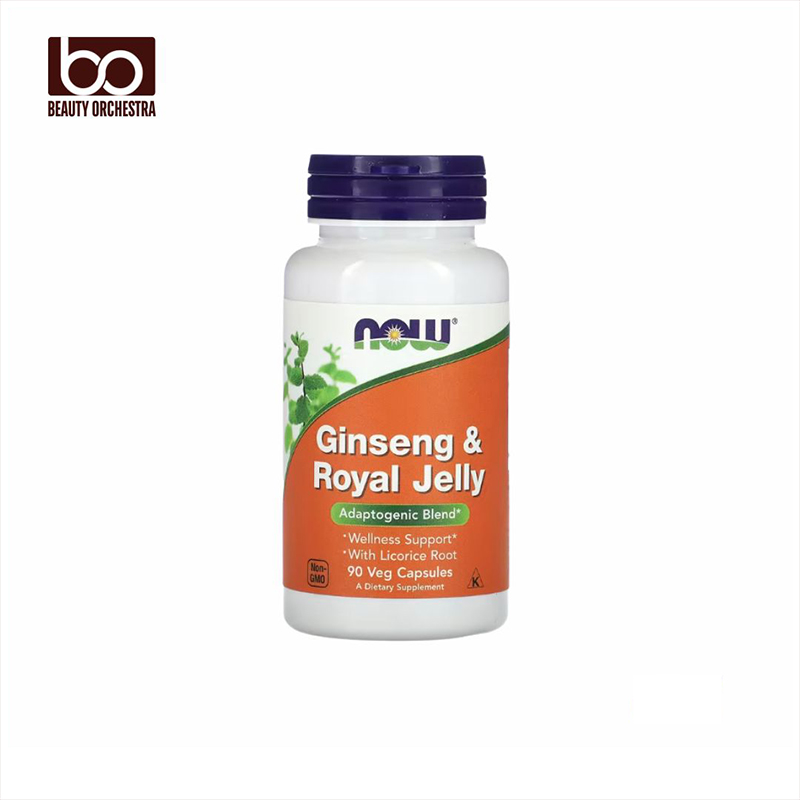 Picture of NOW Ginseng & Royal Jelly 90 Veg Capsules