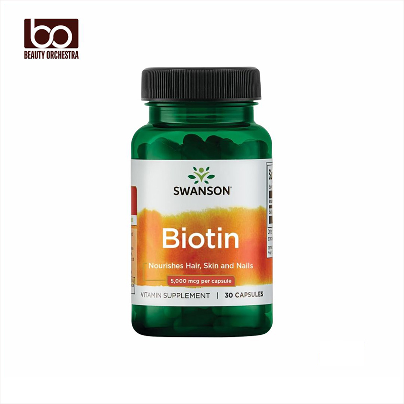 Picture of Swanson Biotin 5000 mcg 30 Capsules