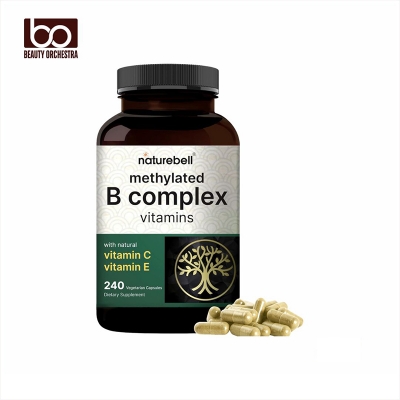 Picture of Naturebell Methylated B Complex Vitamins 240 Veggie Capsules