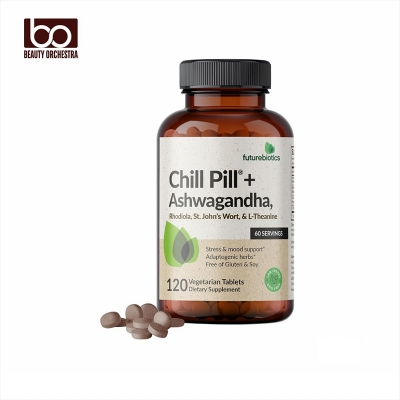 Picture of Futurebiotics Chill Pill + Ashwagandha Rhodiola St. John’s Wort & L-Theanine 120 Vegetarian Tablets