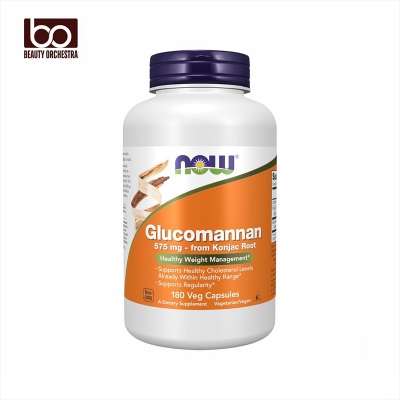 Picture of NOW Glucomannan 575 mg Supports Regularity 180 Veg Capsules