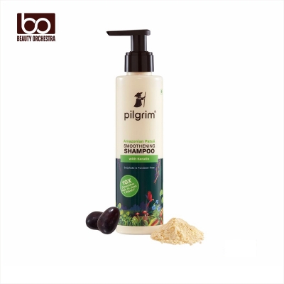 Picture of Pilgrim SMOOTHENING SHAMPOO for Dry & Frizzy hair | Sulphate & Paraben free shampoo for Women & Men Hair Smoothening & healthy scalp 200 ml