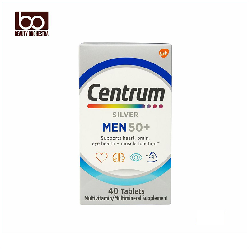 Picture of Centrum Silver Men 50+ Multivitamin Improve Heart, Eye, Brain health & Muscle function 40 Tablets