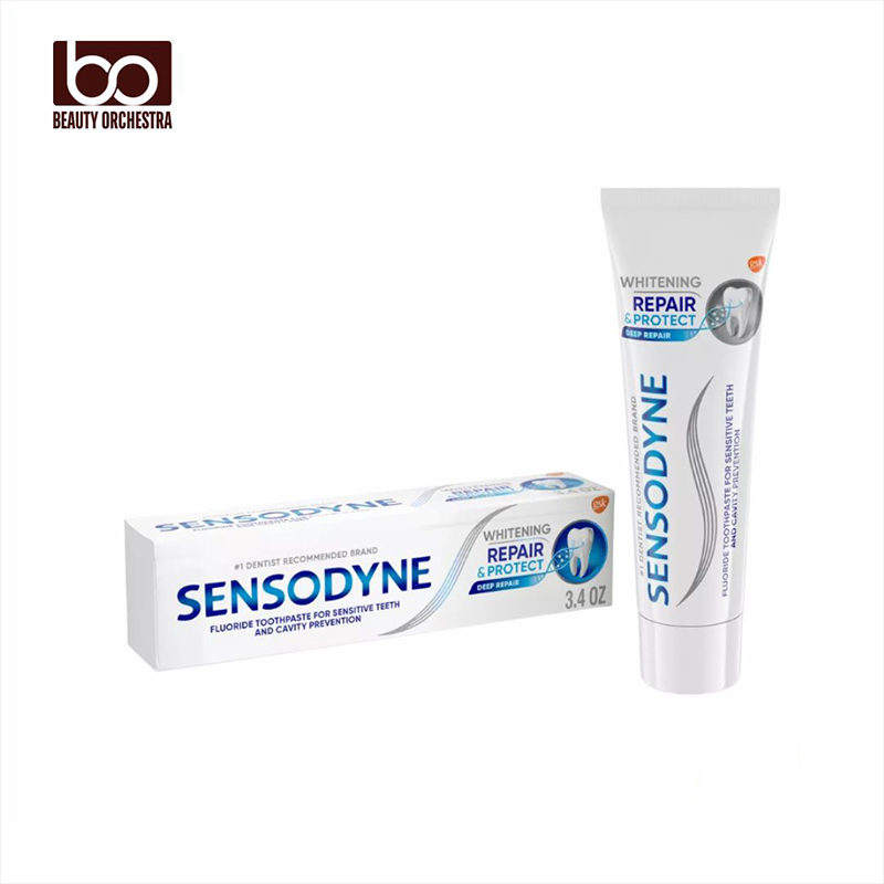 Picture of Sensodyn Whitening Repair and Protect Toothpaste for Sensitive Teeth - 3.4oz - 96.4 g (Made in USA)