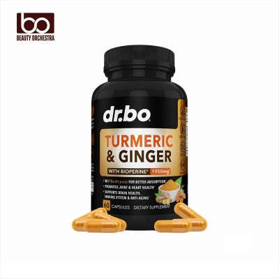 Picture of DR. BO Turmeric & Ginger With Bioperne 1950mg - 60 Capsules