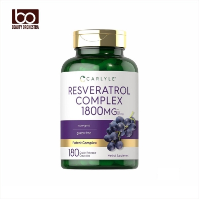 Picture of Carlyle Resveratrol Supplement 1800mg 180 Capsules