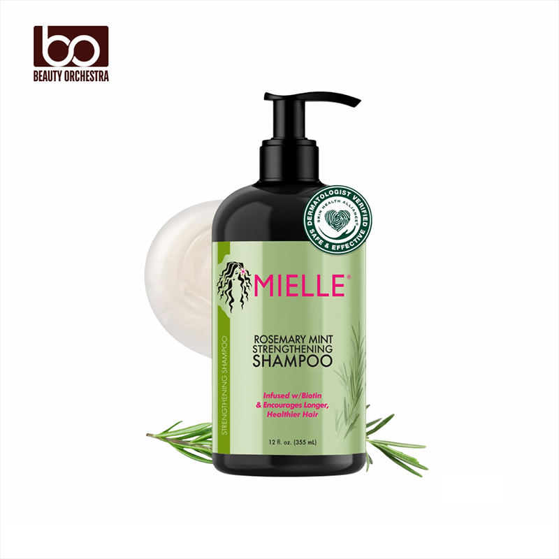 Picture of Mielle Rosemary Mint Strengthening Biotin Shampoo - Moisturizing Hair Shampoo for Women and Men to Gently Cleanse Repair & Protect Strands - 355 ml