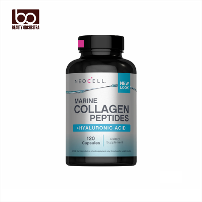 Picture of NeoCell Marine Collagen Peptides + Hyaluronic Acid 120 Capsules