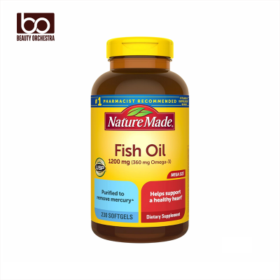 Picture of Nature Made Fish Oil Omega 3 Supplements, 1200 mg Softgels, Omega 3 Fish Oil for Healthy Heart Support, 230 Softgels