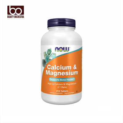 Picture of NOW Calcium & Magnesium 2:1 Ratio High Potency Supports Bone Health 250 Tablets