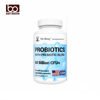 Picture of Dr. Berg Probiotic 60 Billion CFUs - Helps Ease Occasional Constipation, Diarrhea, Gas & Bloating 30 Probiotic Capsules