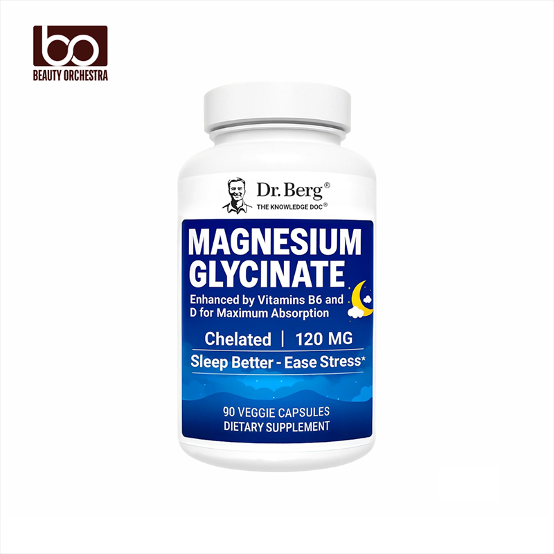 Picture of Dr. Berg Magnesium Glycinate Maximum Strength Chelated with Clean, Potent & Pure Ingredients 4X Lab-Tested & Verified 90 Capsules
