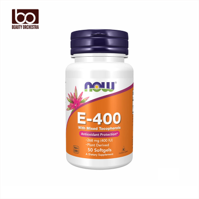 Picture of NOW Vitamin E-400 IU Mixed Tocopherols Antioxidant Protection 50 Softgels