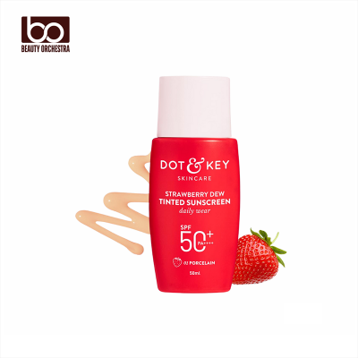 Picture of Dot & Key Strawberry Dew Tinted Sunscreen SPF 50+ Pa++++ - 01 Porcelain Protection Against UA/UB 50ml