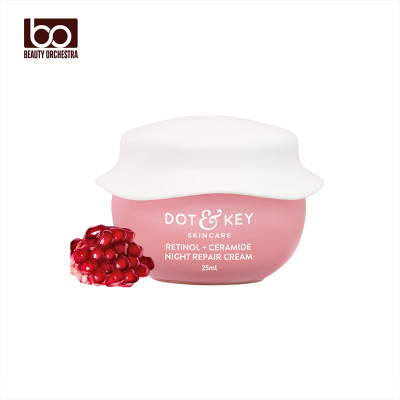 Picture of Dot & Key Night Reset Retinol + Ceramide Night Cream Anti Aging Cream For Women & Men Reduces Fine Lines & Wrinkles Oil Free & Non Sticky Moisturizer 25ml