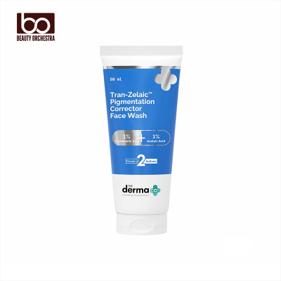 Picture of The Derma Co Tran-Zelaic Pigmentation Corrector Face Wash With 1% Tranexamic acid and 1% Azelaic acid -80ml
