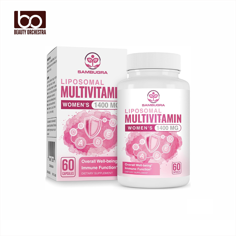 Picture of Sambugra Liposomal Multivitamin for Women 1400MG - Womens Daily Multi Vitamins Supplements with Iron Vitamin A, C, D, E and B Complex for Immune Health Hair & Skin Support for Women 18+ 60 Vegan Capsules