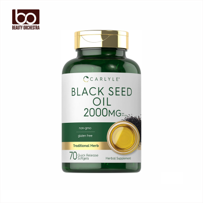 Picture of Carlyle Black Seed Oil Softgel Capsules 2000mg 70 Softgels