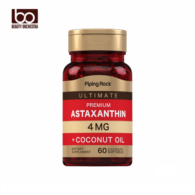 Picture of Piping Rock Astaxanthin 4mg 60 Softgels with Coconut Oil