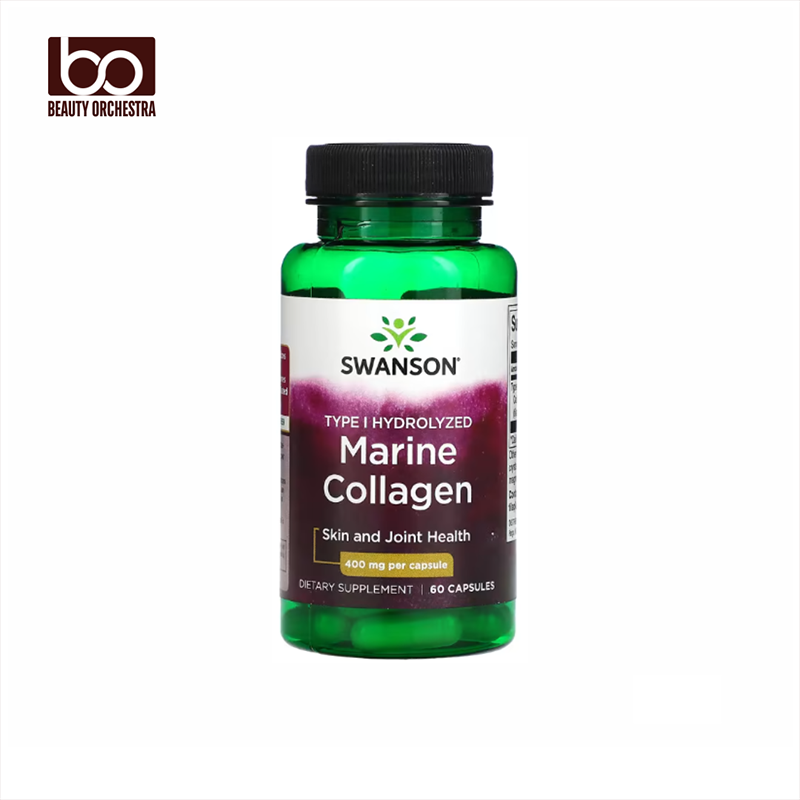 Picture of Swanson Marine Collagen 400 mg 60 Capsules