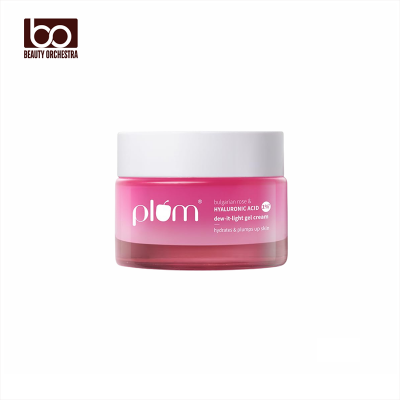 Picture of Plum 1% Hyaluronic Acid & Bulgarian Rose ​Dew-It-Light Gel Cream​ Multi-Layer Hydration Retains Moisture Light Oil-Free Face Moisturizer for Women & Men 50g