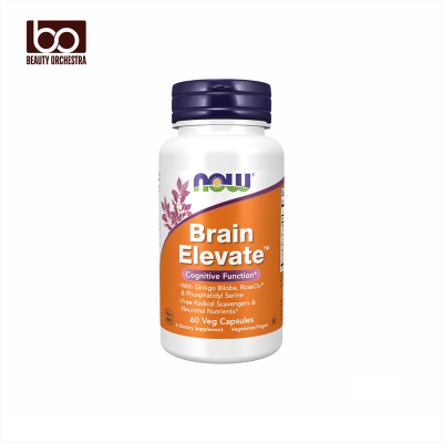 Picture of NOW Brain Elevate™ Featuring Ginkgo Biloba, RoseOx and Phosphatidyl Serine 60 Capsules
